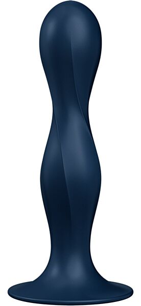 Dildo Satisfyer Double Ball-R med sugekop i bunden og to kugler indeni