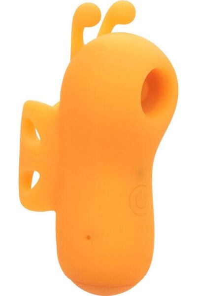 CalExotics Neon Vibes The Buzzing Vibe fingervibrator i orange med buet form og antenner