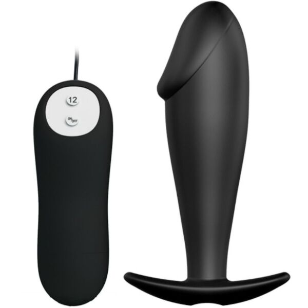 Vibrerende buttplug Pretty Love BI-040040 i sort