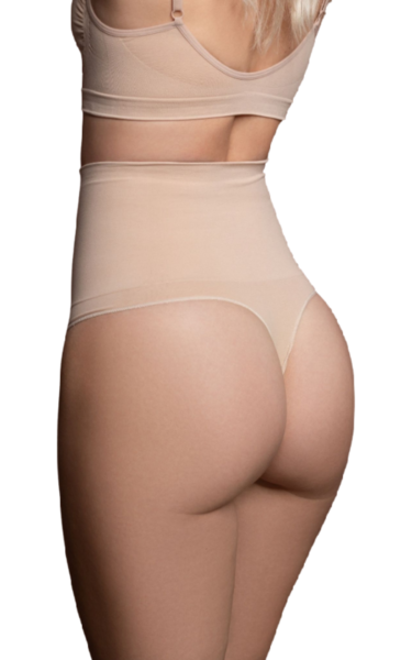 Sømløs shapewear-tanga Bye Bra med høj talje