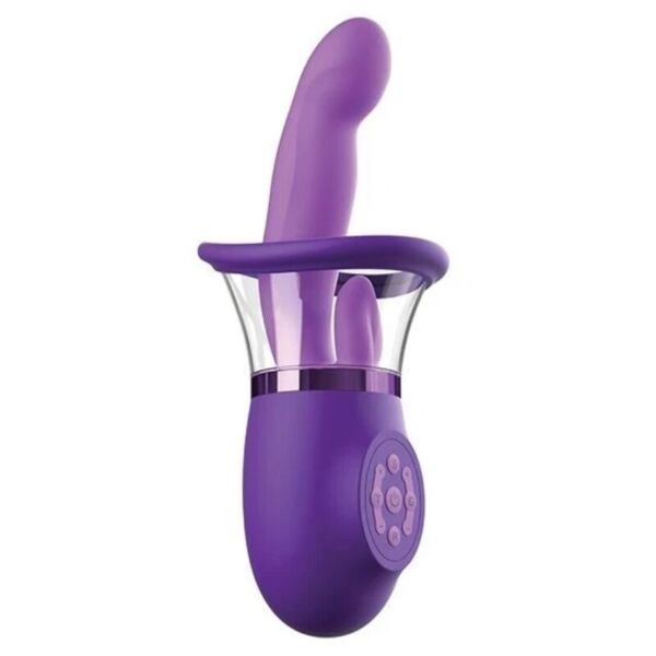 Lilla Pipedream Ultimate Pleasure Pro Plus med buet arm og tunge til stimulation af klitoris