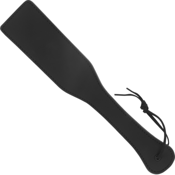Intense Fetish paddle i vegansk læder, lang og smal, til impact play