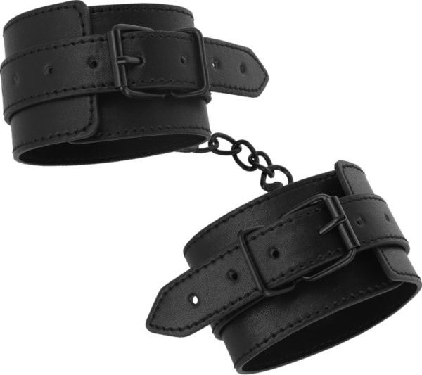 Bondage-ankelmanchetter fra Intense Fetish i vegansk læder
