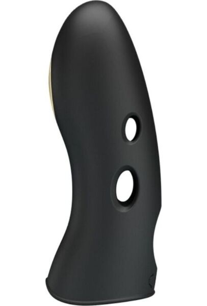 Fingervibrator med elektrostimulation Pretty Love BI-014755, i sort