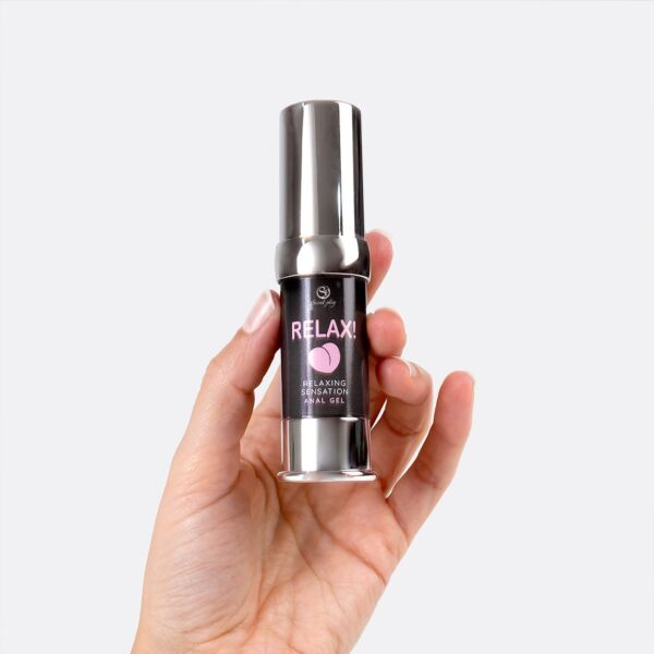 Airless-emballage på 15 ml med Secret Play Relax anal glidecreme
