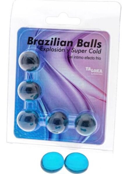 Pakke med 5 Brazilian Balls kuldeeffekt fra Diverty Sex