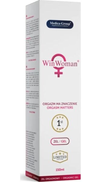 Flaske med 150 ml af intimgelen WinWoman Gel fra Medica Group