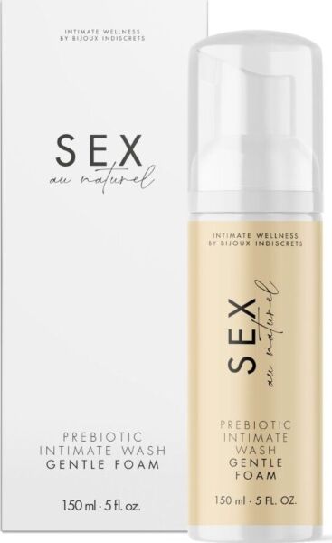 Prebiotisk intimskum Bijoux Indiscrets Gentle Foam, flaske på 150 ml