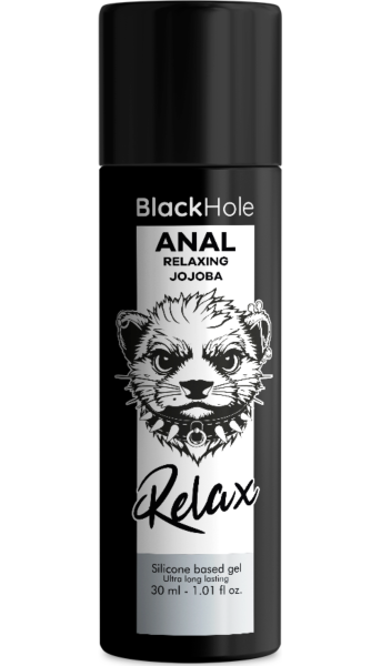 Anal glidecreme Black Hole Anal Relaxing med jojoba, i 30 ml og 100 ml