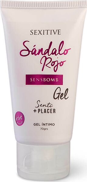 Intimgel Sexitive Sens Bomb i en beholder med 70 g