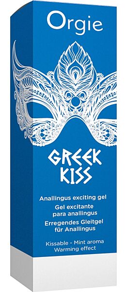 Flaske med pumpe til rimminggelen Orgie Greek Kiss på 50 ml