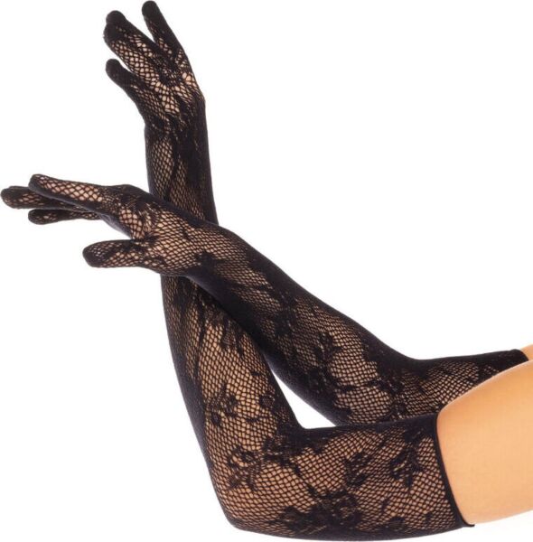 Lange handsker i blonde Leg Avenue Lace Opera Length