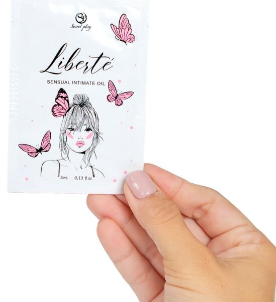 Portionspose med fugtgivende intimolie Secret Play Liberté