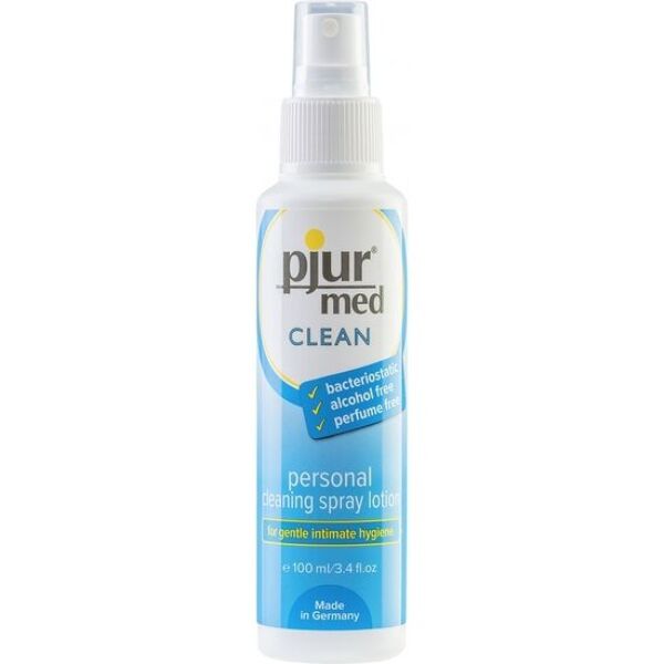 Intimrens pjur med Clean spray i flaske på 100 ml