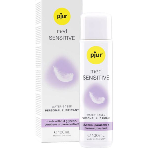 Vandbaseret glidecreme Pjur Med Sensitive Glide i 2 ml og 100 ml