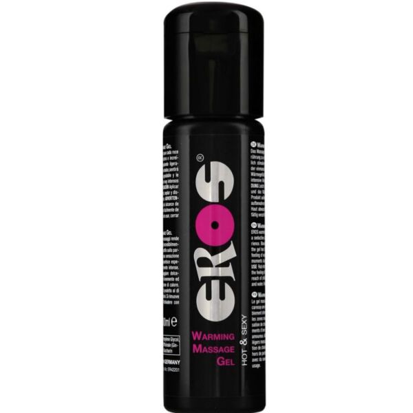 Flaske med 100 ml af massagegelen Eros Classic Warming Massage Gel