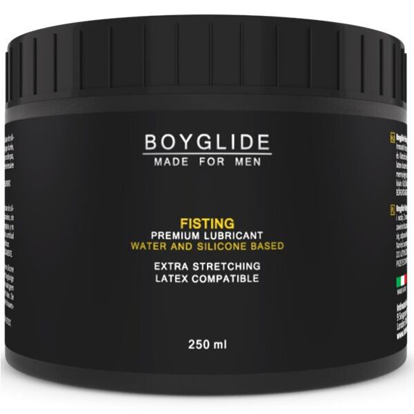 Flaske med Boyglide Fisting glidecreme på 250 ml fra Intimateline