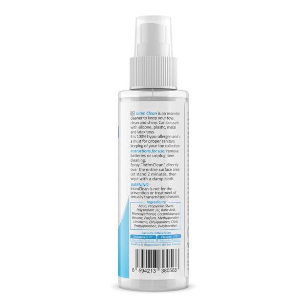 Spray med sexlegetøjsrens, IntimClean Toy Cleaner fra Intimateline, 100 ml