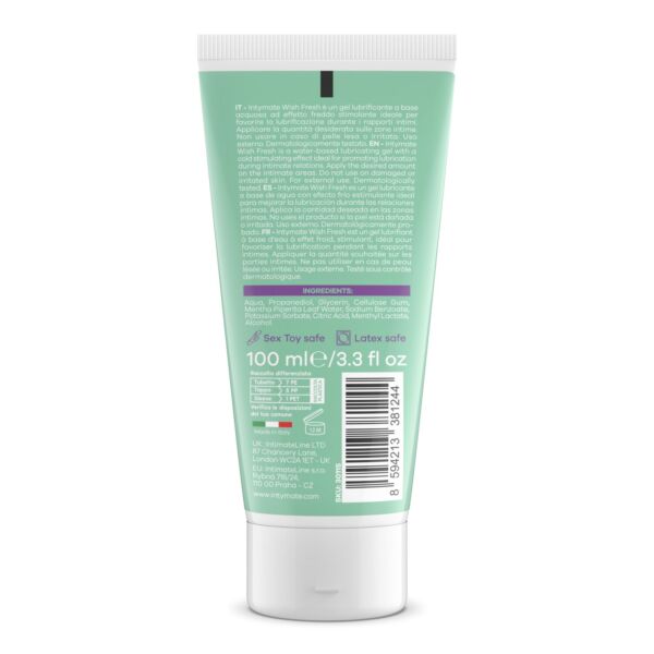 Kølende glidecreme Intymate Wish Fresh, flaske med 100 ml