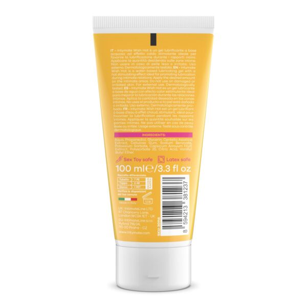 Glidecreme Intymate Wish Hot på 100 ml, med varmeeffekt