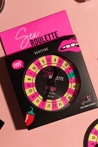 Det erotiske brætspil Sex Roulette Lovers Game fra Sexitive med drejelig pil