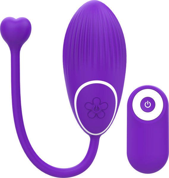 Lilla og hvid Galatea Otto-vibrator med fjernbetjening