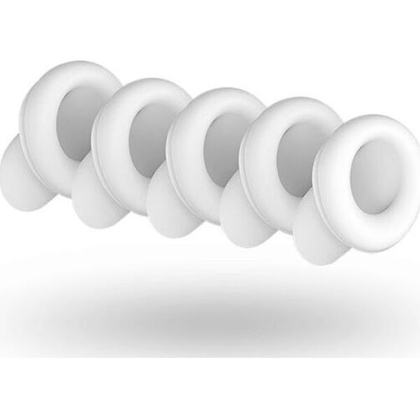 Sæt med fem erstatningshoveder i hvid silikone til Satisfyer Number Two