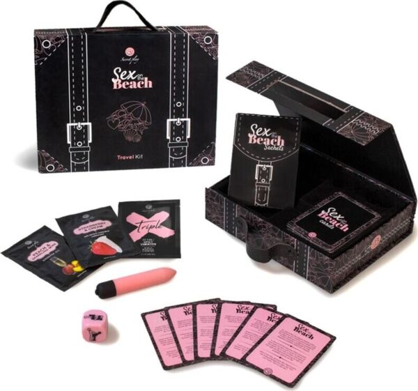 Erotisk spil Secret Play Sex on the Beach Travel Kit med kort og tilbehør