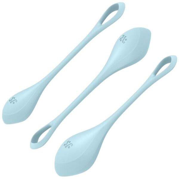 Sæt med bækkenbundskugler Satisfyer Yoni Power 2 med tre kugler i forskellige størrelser