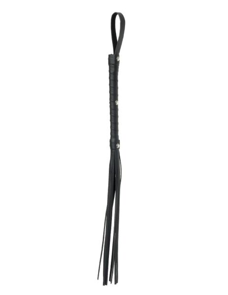 Pisk fra Pipedream Deluxe Cat-O-Nine Tails 50 Shades med læderremme, flettet håndtag og strop