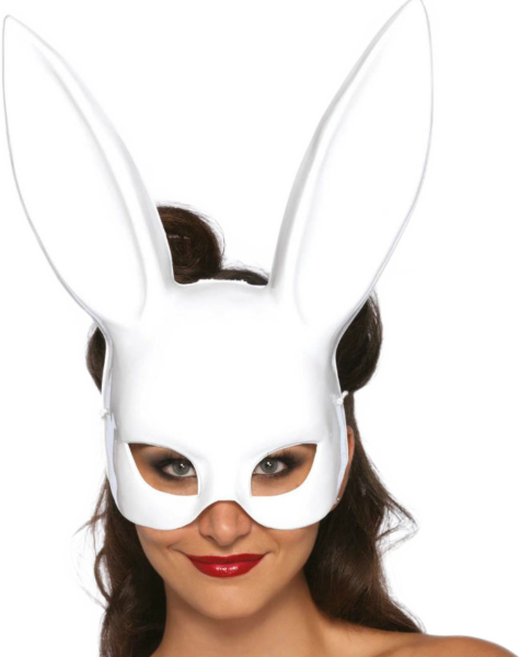 Kaninmaske Leg Avenue Masquerade Bunny Rabbit med lange ører og elastikbånd
