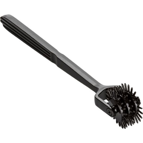 Wartenberg-hjul CalExotics Boundless Trio Pleasure Wheel i sort med tre hjul med pigge