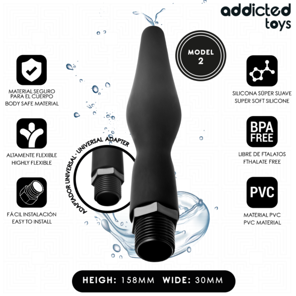 Analdouche Addicted Toys Model 2 med universaladapter