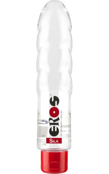 Flaske med silikonebaseret glidecreme EROS Silk på 175 ml