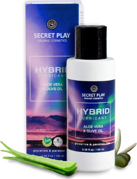 Flaske med Secret Play Hybrid hybridglidecreme 100 ml
