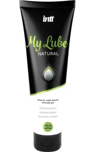 Flaske med 100 ml af den vandbaserede glidecreme INTT My Lube