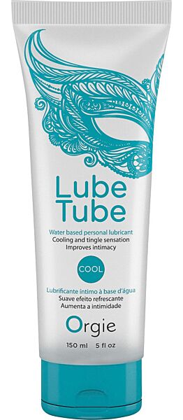 Tube på 150 ml med den vandbaserede glidecreme Orgie Lube Tube Cool