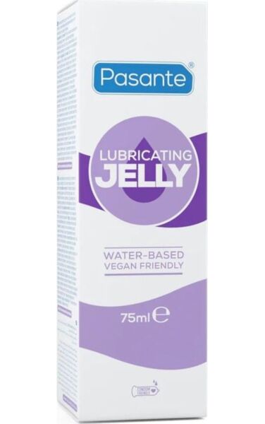 Tube med Pasante Jelly vandbaseret glidecreme på 75 ml
