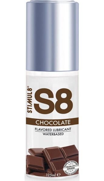 Glidecreme med chokoladesmag Stimul8 S8, vandbaseret