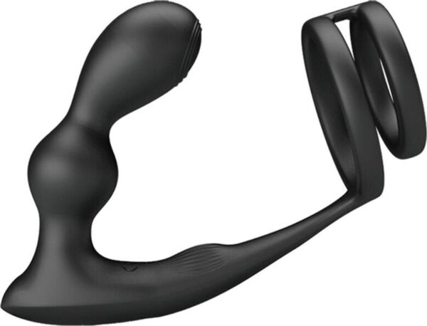 Penisring med vibrerende buttplug Pretty Love Marshall og tilhørende fjernbetjening