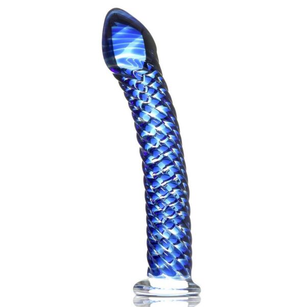 Glasdildo Pipedream Icicles N. 29 af mundblæst glas