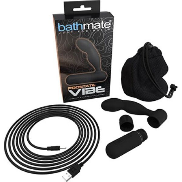 Sort Bathmate Prostate Vibe prostatamassager med kuglevibrator
