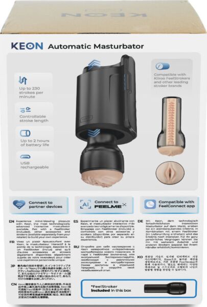 Automatisk masturbator Kiiroo Keon WiFi Combo med Feel Stroker
