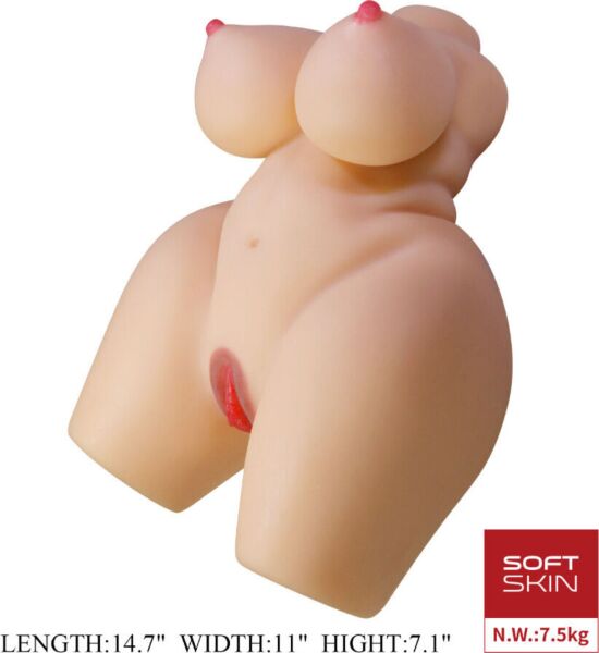 Torso-masturbator Crazy Bull Grace med vaginal og anal indgang