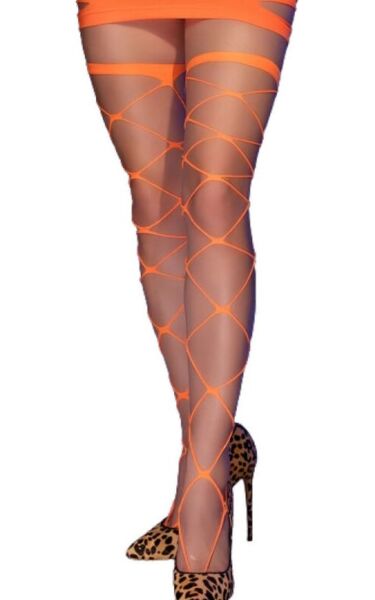 Netstrømper Chilirose CR 4264 med store masker