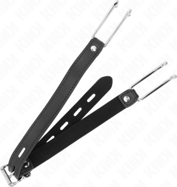 Kink-mundknebel 11,5 cm med metalkrog og justerbar rem