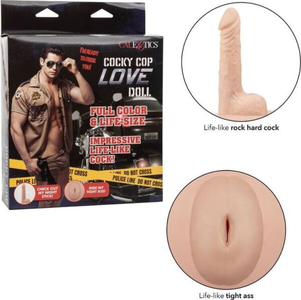 Oppustelig sexdukke CalExotics Cocky Cop Love Doll med hel krop
