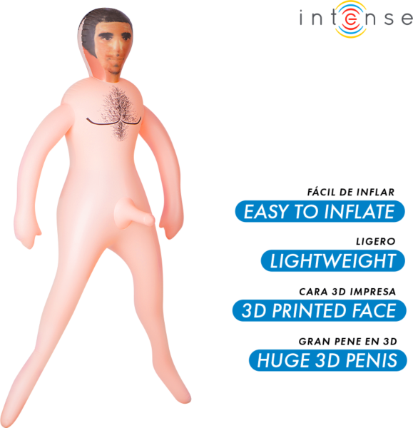 Oppustelig mandlig dukke Intense Dolls Anthony med 3D penis
