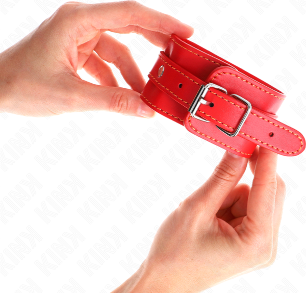 Røde håndledsmanchetter Kink Thin Wrist Restraints Red