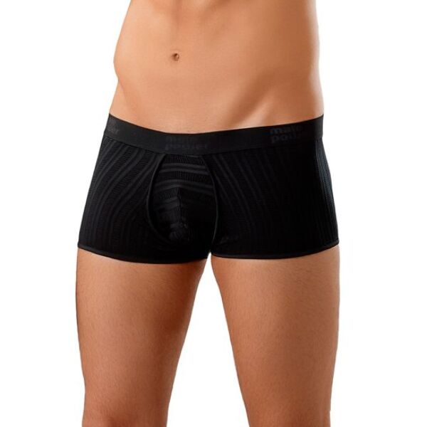 Sorte boxershorts Male Power Textured Enhancer Short